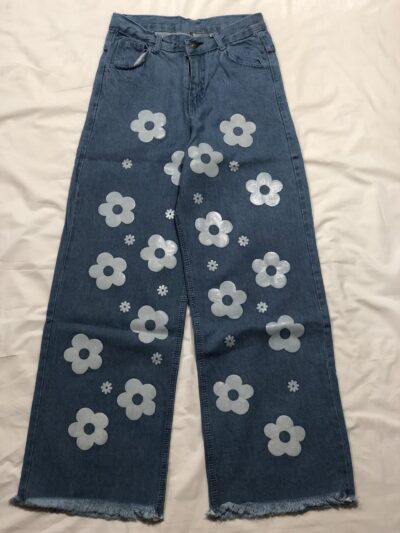 Ladies Jeans Flowers